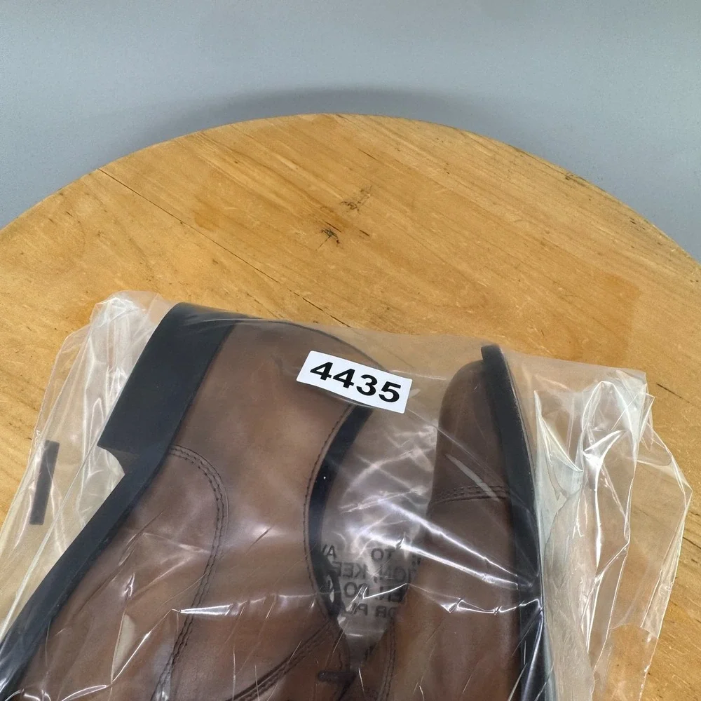 To Boot New York Caufield Mens Size 7.5 M Cap Toe Oxford Brown Leather EUC